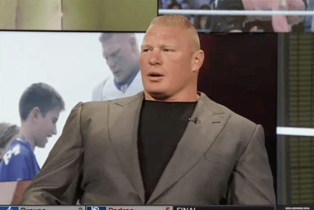 Lesnar cancels UFC return after realizing violence never solves anything