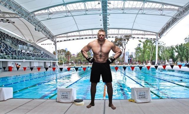 Lesnar vows to conquer Phelps’ Olympic streak