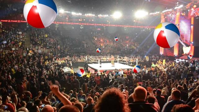 Have beach balls sullied the dignified intellectualism of professional wrestling?