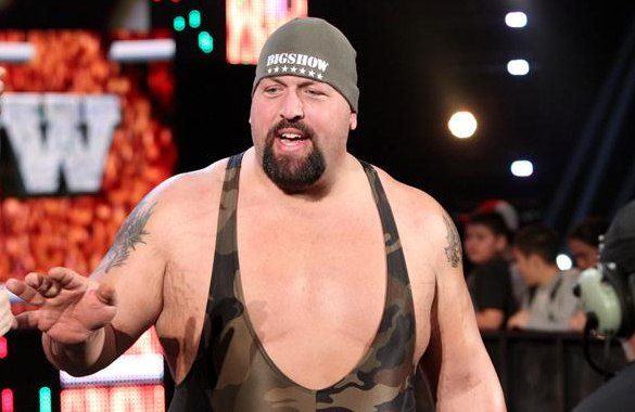 Camouflage singlet allows Big Show to wander around unnoticed