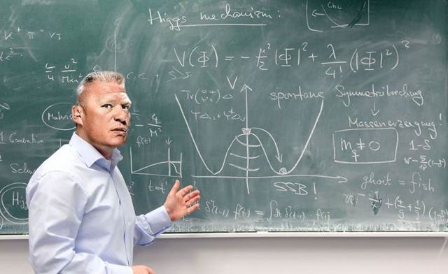 Lesnar nearing completion of PhD in quantum theory