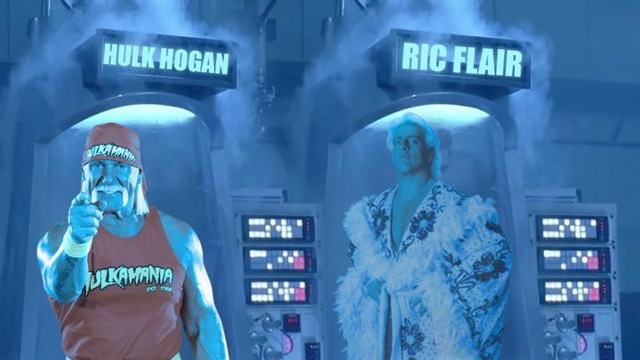 Hogan and Flair cryogenically frozen until Crown Jewel
