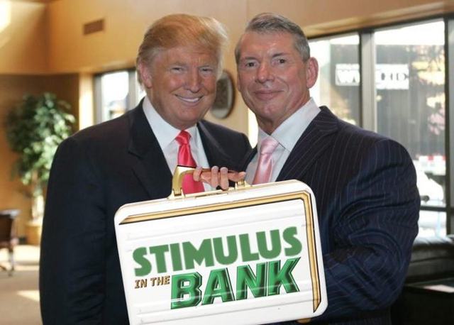 McMahon advises Trump to dangle economic stimulus package over America in metal briefcase