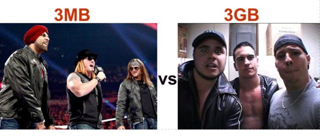 3MB easily overpowered by debuting Three Guy Band (3GB)