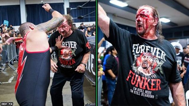 Terry Funk comes out of retirement to retire for landmark 100th time
