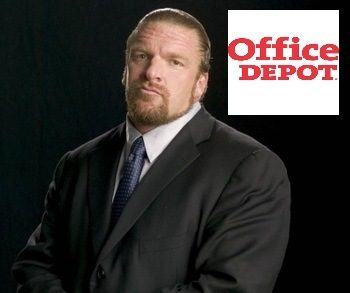 Triple H finally has a reason to use Office Depot gift card