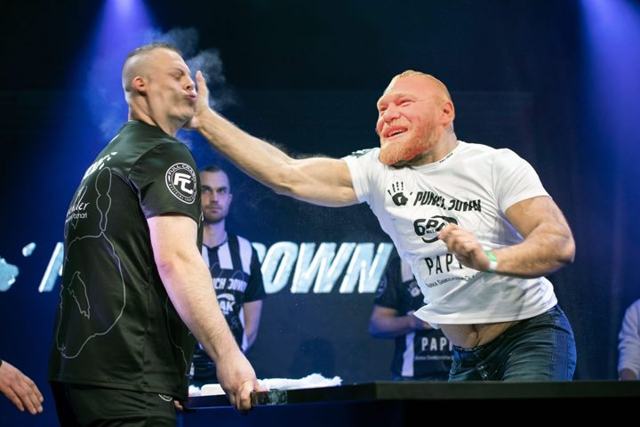 Lesnar wins slap-fighting world championship