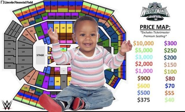 Toddler’s college fund spent on WrestleMania tickets