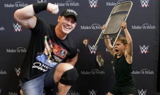 Heroic Make-A-Wish kid blindsides Cena with chairshot