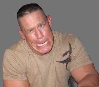 Cena sneezes, kicks out atchoo