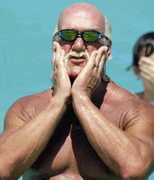 Hogan’s hairline recedes to waistline