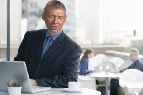Vince McMahon googles Survivor Series card