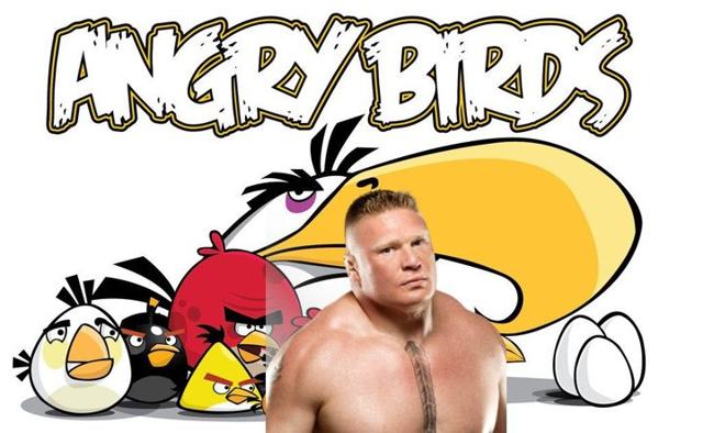 Brock Lesnar conquers Undertaker’s Angry Birds high score