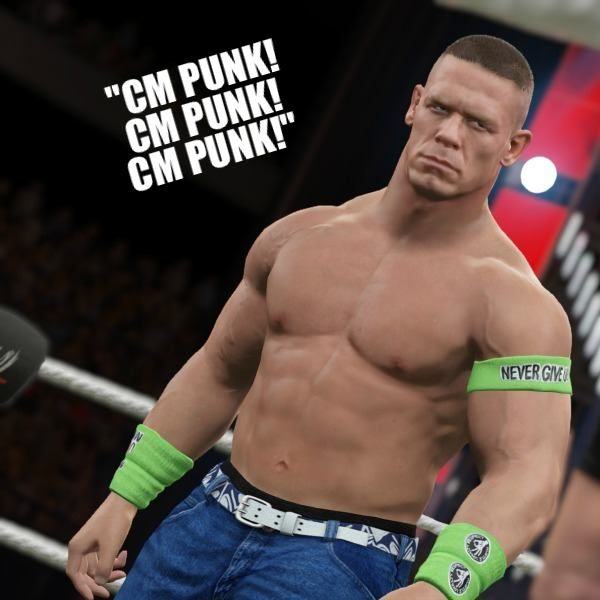 Ultra-realistic WWE videogame includes idiots chanting “CM Punk”