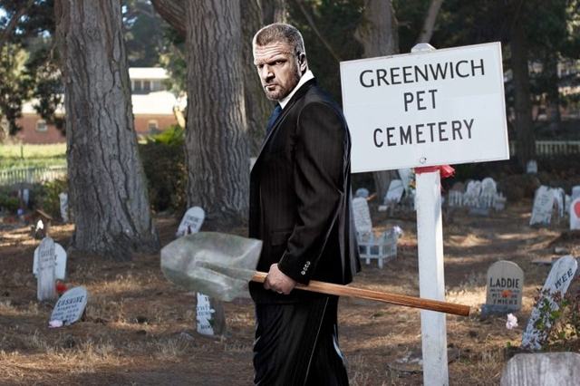 Triple H “buries” beloved family pet