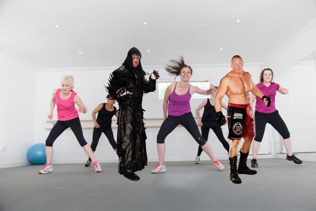 Lesnar and Undertaker awkwardly show up for same Zumba class