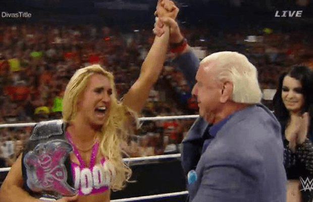 Flair vicariously achieves dream of winning Divas Championship through daughter