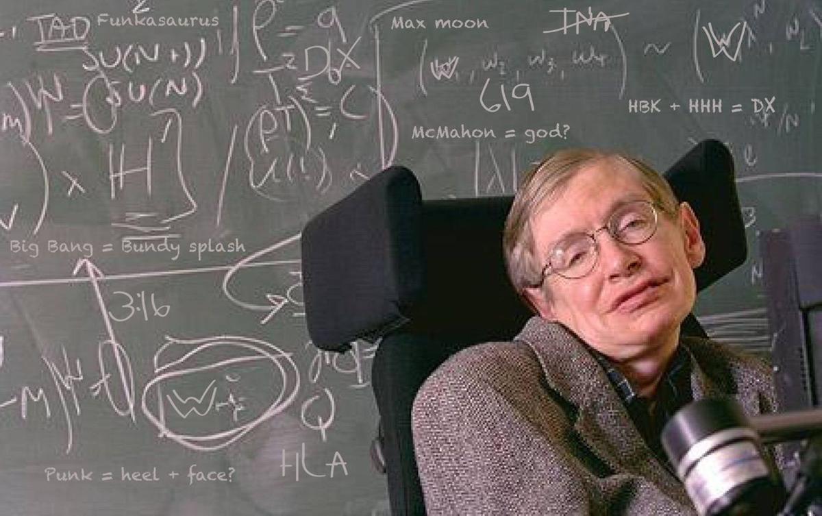 Stephen Hawking struggles to explain WWE Universe