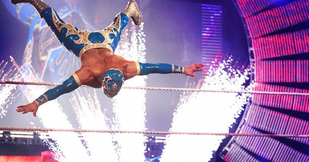 Sin Cara’s entrance trampoline donated to playground
