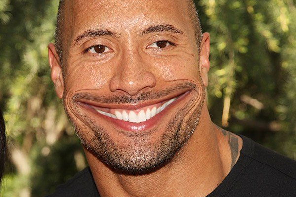 The Rock goes for monthly teeth-whitening, smile-widening