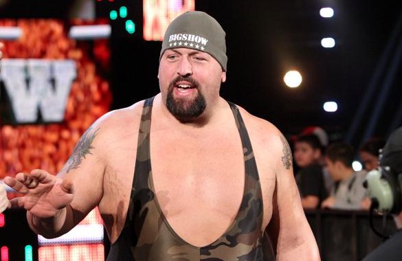 Camouflage singlet allows Big Show to wander around unnoticed