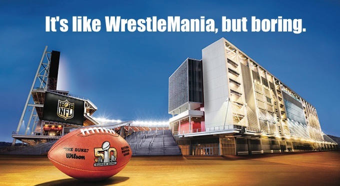 Football fans eagerly await their half-assed version of WrestleMania