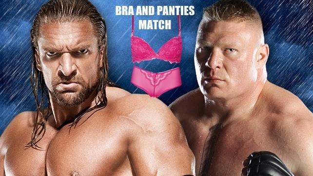 Lesnar accidentally chooses bra & panties stipulation