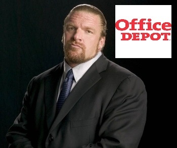 Triple H finally has a reason to use Office Depot gift card