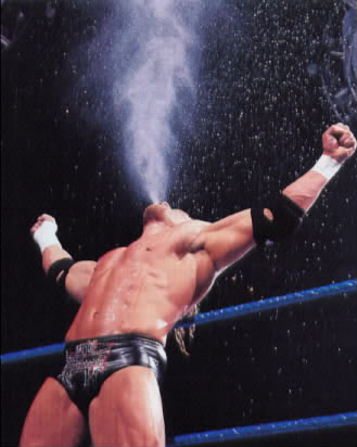 Triple H diagnosed as dehydrated after years of spewing water all over himself
