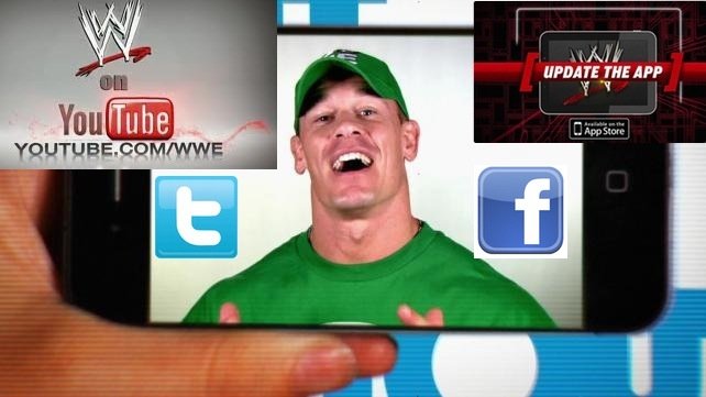 Michael Cole tweets Tout via WWE App in YouTube video posted on Facebook