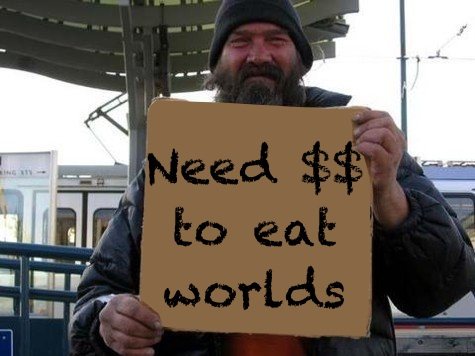 Homeless man complimented on great Bray Wyatt costume