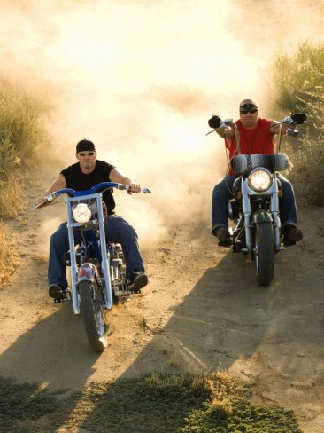 Aces & Eights last seen in Harley race down dusty roads
