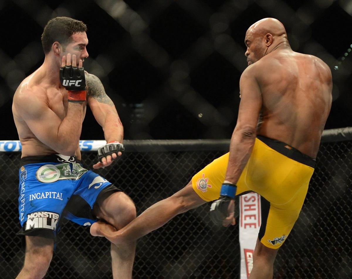 Silva “selling” broken leg for babyface sympathy