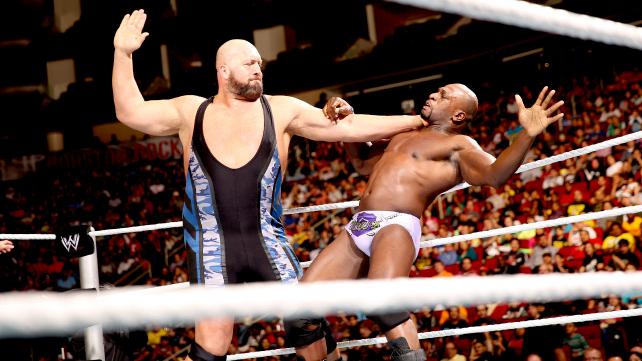 Wrestler realizes chops to the chest can be blocked