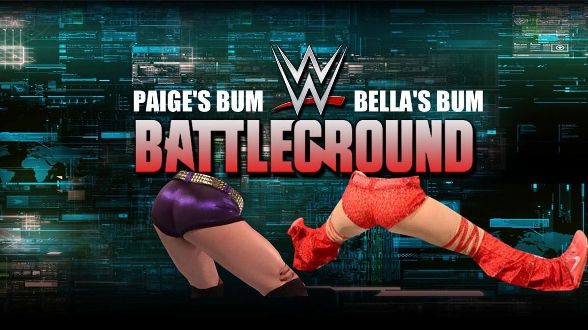 Paige’s bum to battle Nikki Bella’s bum at Battleground