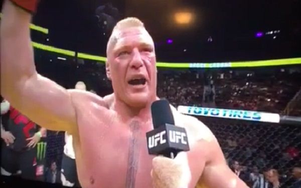 World peace breaks out after Lesnar urges all nationalities to “stand together”