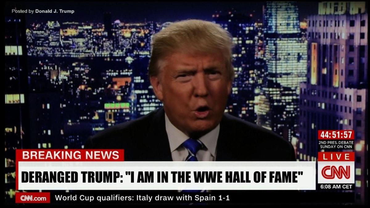 Delusional Trump claims to be in WWE Hall of Fame