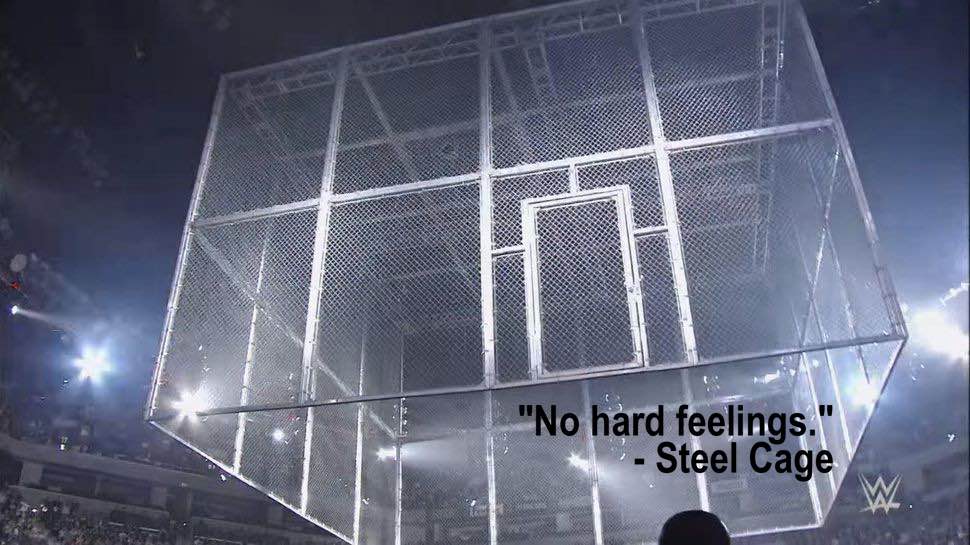 Steel cage finally learns to forgive