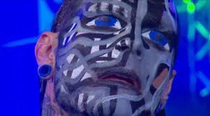 Jeff Hardy naps on ring apron for 12 minutes before anyone notices his eyes are closed