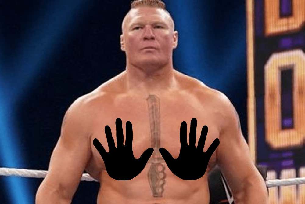Lesnar wins bikini contest after borrowing wife’s outfit