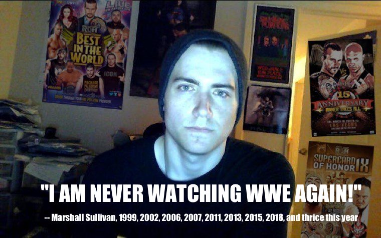 Frustrated wrestling fan boycotts WWE for 27th time