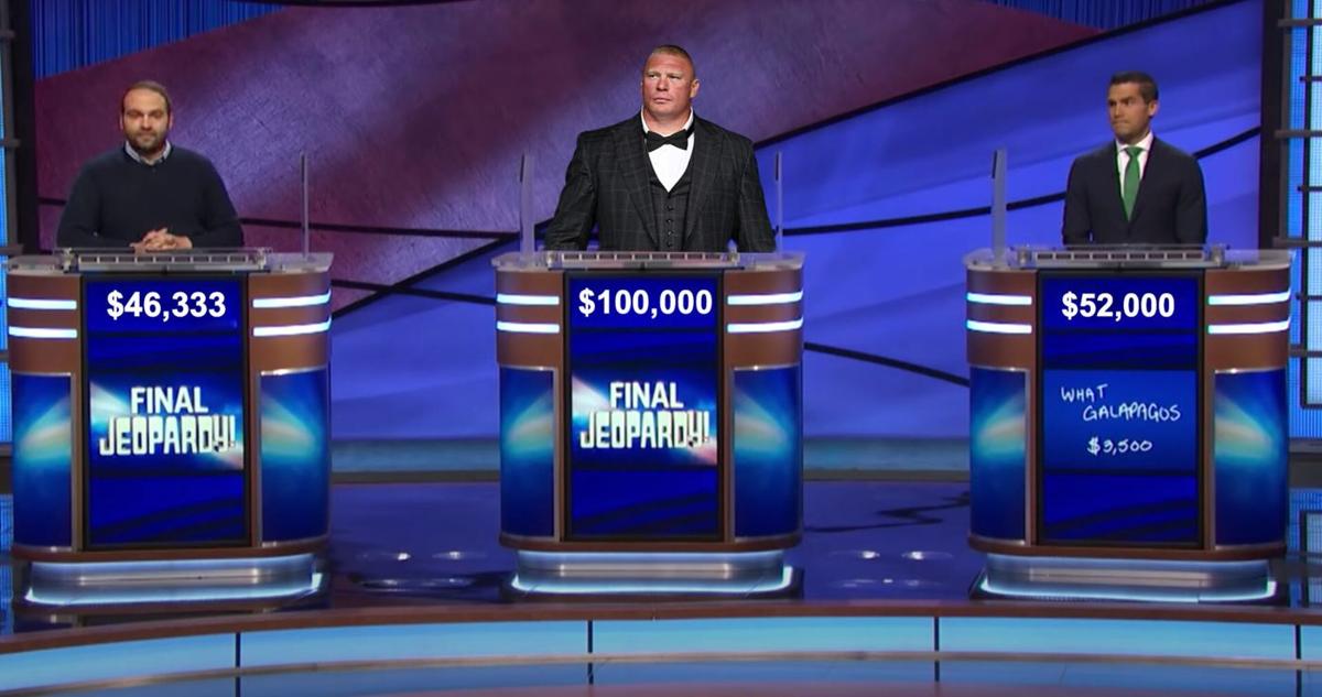 Brock Lesnar is on a winning streak on Jeopardy!