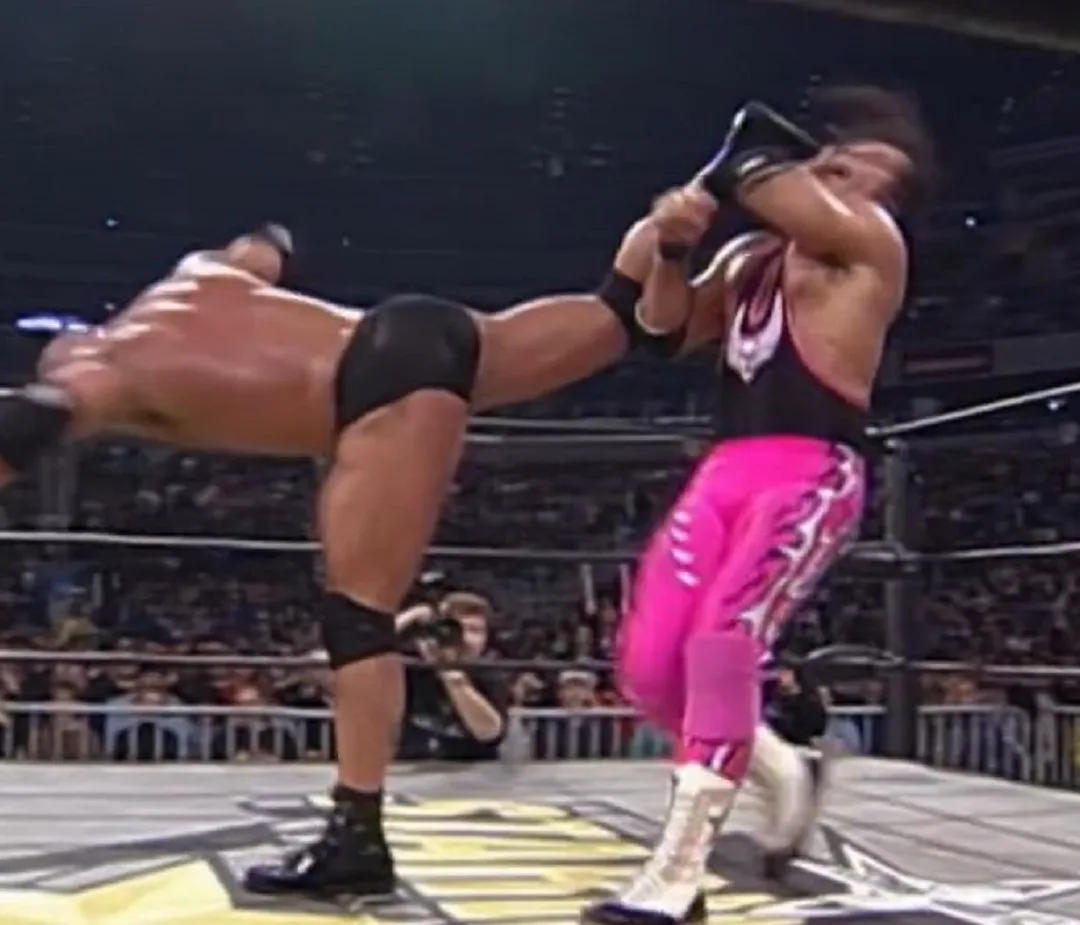 Goldberg complains of “chronic foot pain” since Bret Hart headbutted it